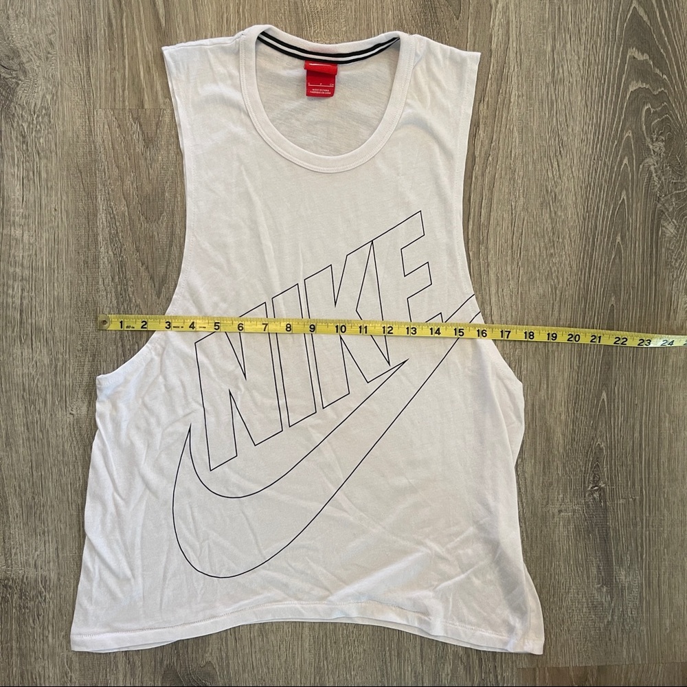 Nike Graphic White Tank- Muscle Tank - Cut Off - 822234-100 - Size Small - Picture 7 of 7